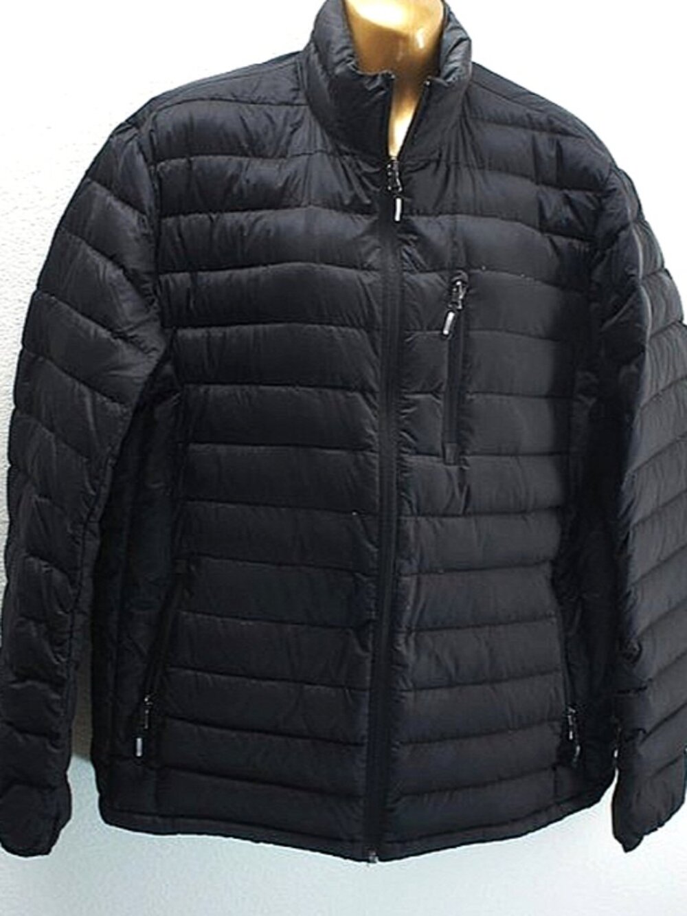 Andrew Marc Black Packable Light Weight Premium Down Jacket size L